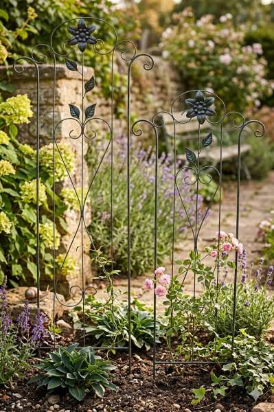 Gerades Rankgitter Barcelona klein ca. 120 cm - Gartendekoration